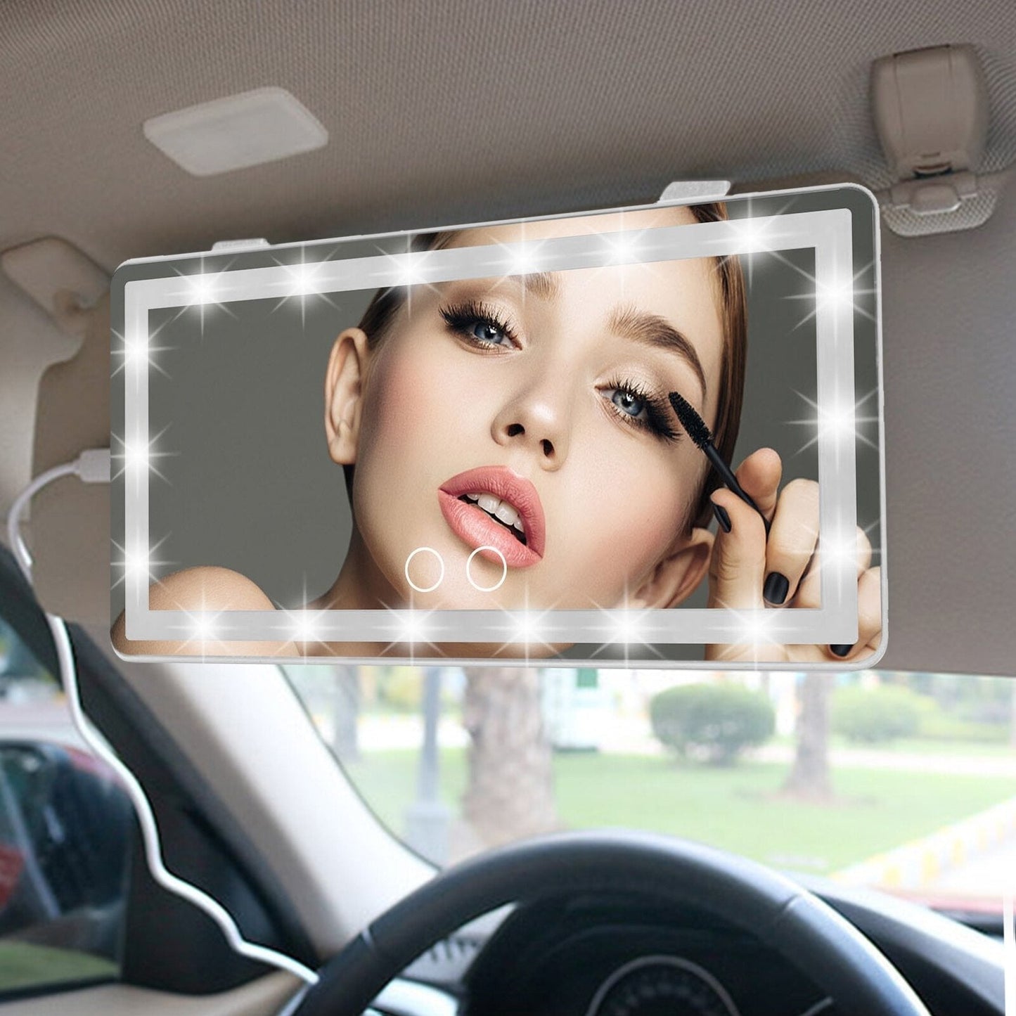 Specchio per Trucco da Auto — Comfort ed Eleganza in Viaggio