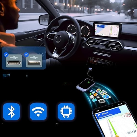 Draadloze CarPlay-adapter – Automatische en snelle verbinding