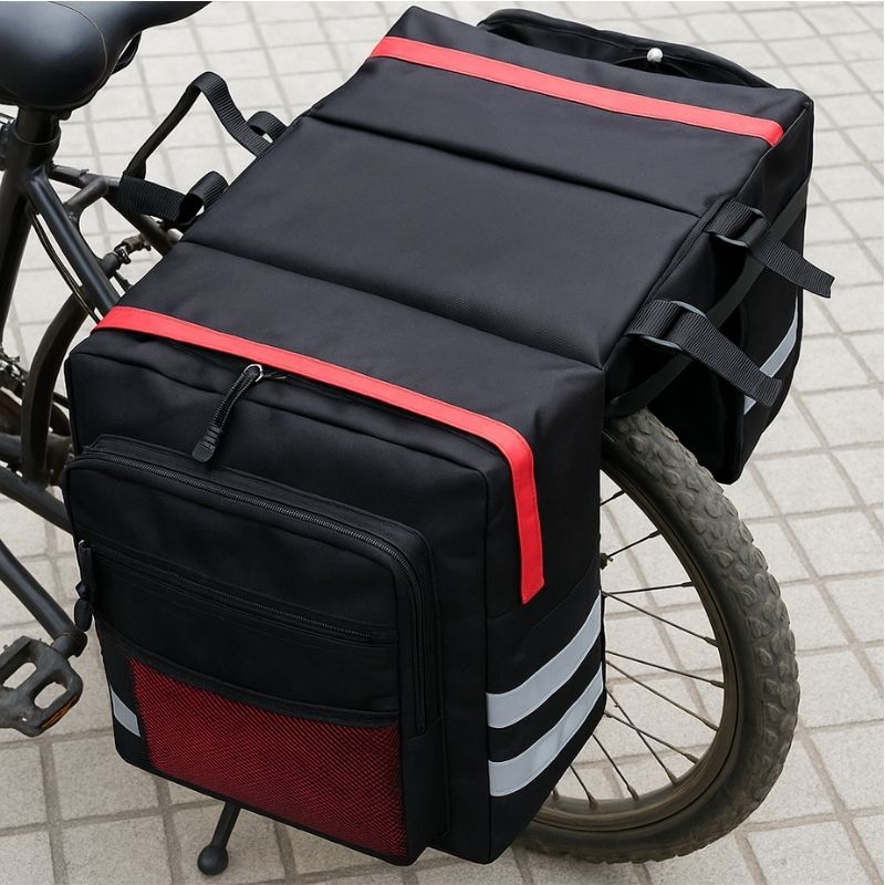 Alforjas Traseras Para Bicicleta — Confort de Viaje y Alta Capacidad de Carga