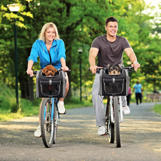 Sykkelkorg For Dyr — Ideell For Små Hunder Og Katter