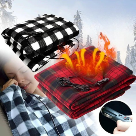 Vyhřívací deka do auta 12V — Pohodlí a teplo v zimě