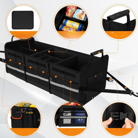 Car Trunk Organizer With Cooler Bag — Comfort And Organization