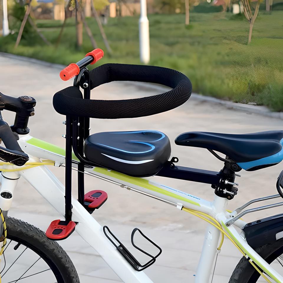 子供のための快適さと安定性 - フットレスト付き自転車シート
