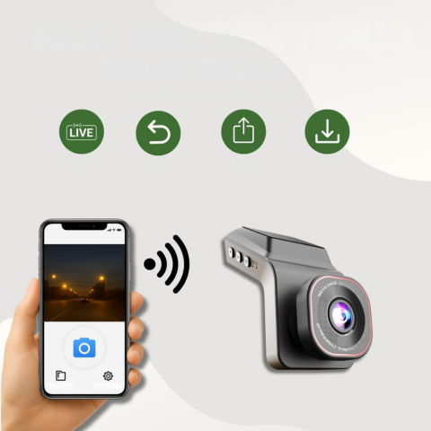 Dashcam Mașină — Viziune Nocturnă Și Securitate Optimă