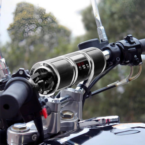 Haut-Parleurs Moto Pour Guidon — Bluetooth Sans Fil, Radio FM Et Port USB