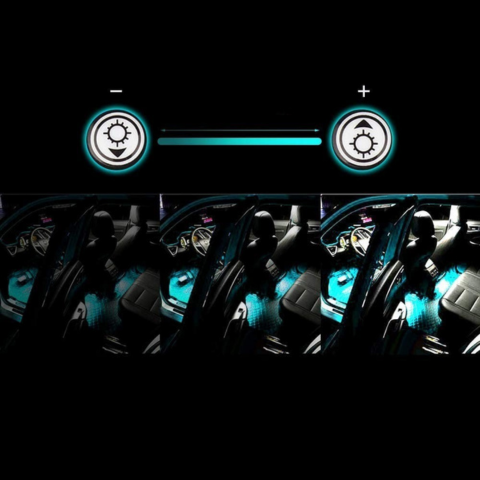 LED osvetlenie do auta – Multikolórové svetlá reagujúce na zvuk