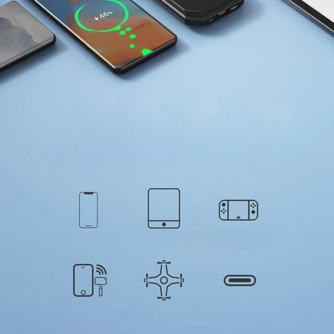 Snabbladdare för bil – Kompatibel med iPhone och USB-C