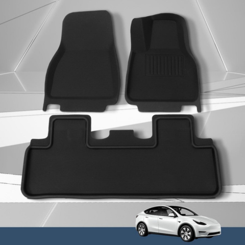 Skräddarsydda golvmattor för Tesla Model Y — Heltäckande skydd & Elegant design