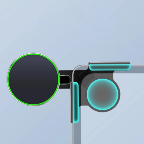 Support Téléphone Pour Tesla — Fixation Magnétique Et Recharge Sans Fil