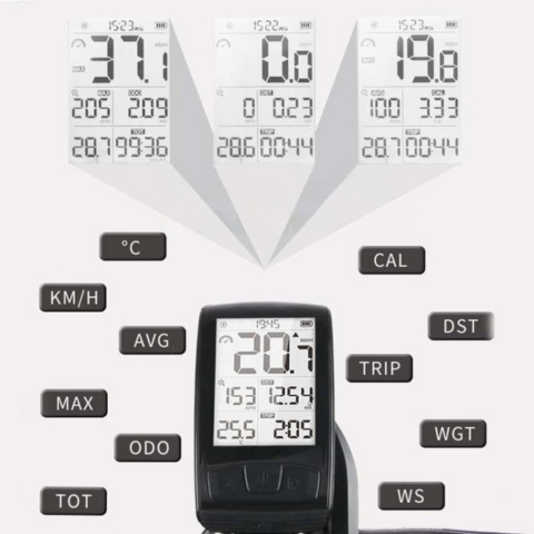 Cuentakilómetros de Ciclismo Multifuncional – Instalación Fácil