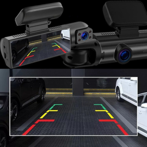 Kohdeauton kamera — Kaksoiskamera edessä optimaalista turvallisuutta varten