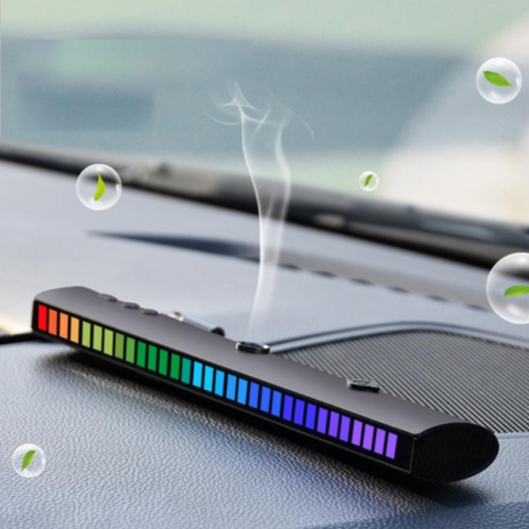 Dispersor de arome auto – iluminare LED și prospețime la bord