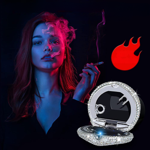 ブリリアント ミニカー灰皿 - エレガントなデザイン&煙防止クロージャー