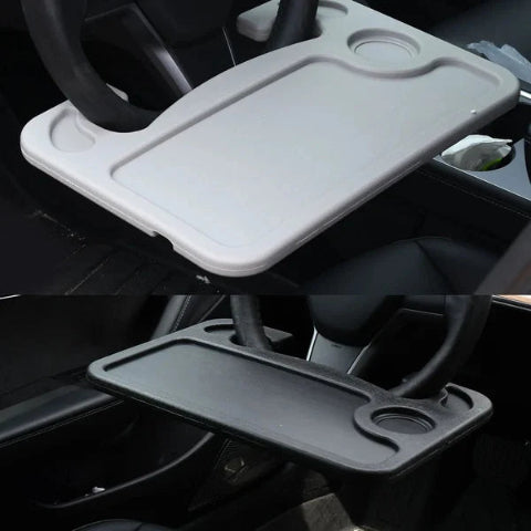 Portable Car Tray – Quick Attachment to Steering Wheel