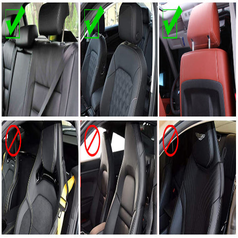 Sidelæns nakkestøtte til bil