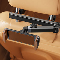 תמיכה בטלפון ובטאבלט לרכב – התקנה מתכווננת למושב ראש 