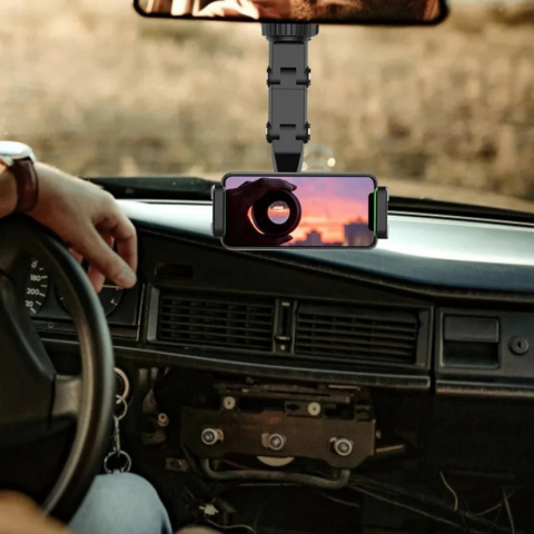Podpora telefónu v aute – Rotácia 360° a inteligentné upevnenie 