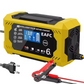 Inteligentní nabíječka baterií do auta 12V/24V - LCD displej & automatická ochrana 