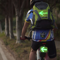 Ryggsäck LED-signalering med fjärrkontroll 