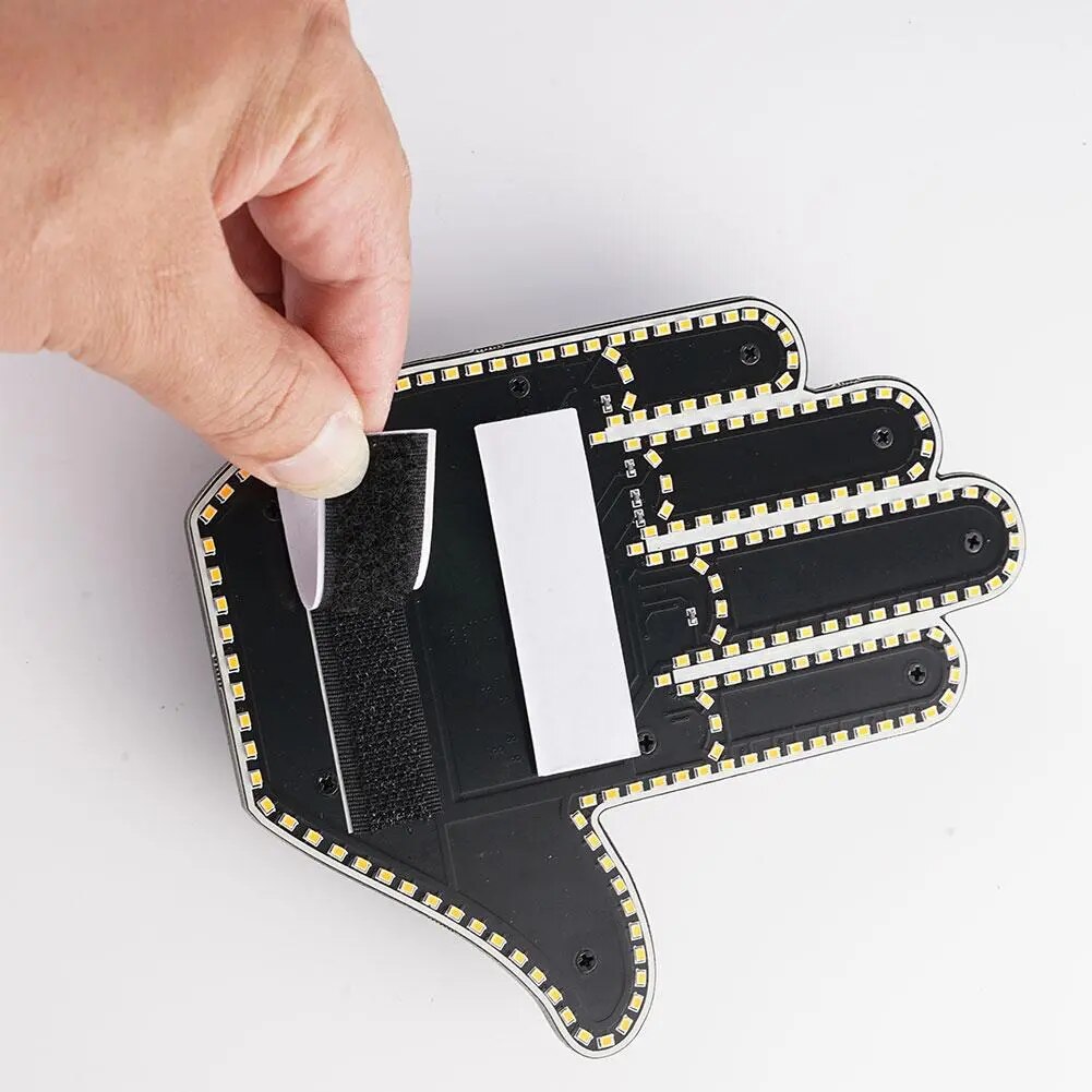LED Remote-Controlled Signaling For Rear Window — Gestures And Light Messages 