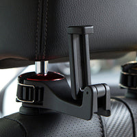 Podpora telefonu a taška na opěrku hlavy – 2-v-1 praktická 