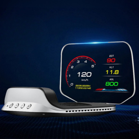 Pantalla Cabeza Alta Coche — Visión Optimizada Día Y Noche 