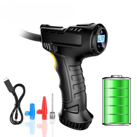 Compresor de Aire Portátil 120W — Inflado Rápido y Potente 