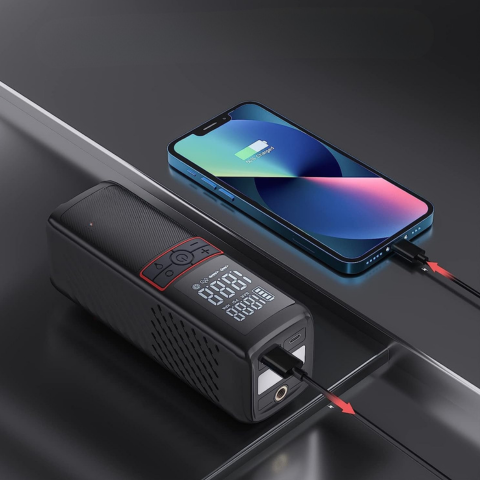 Compressore d'aria portatile 160PSI — Compatto e facile da trasportare 