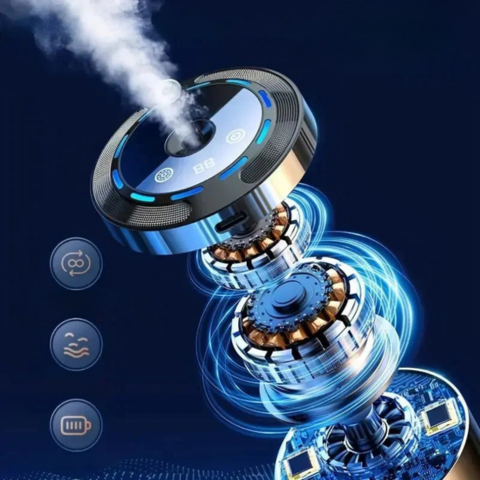 Light Aromatherapy Diffuser for Car — Purifier & LED Ambiance 