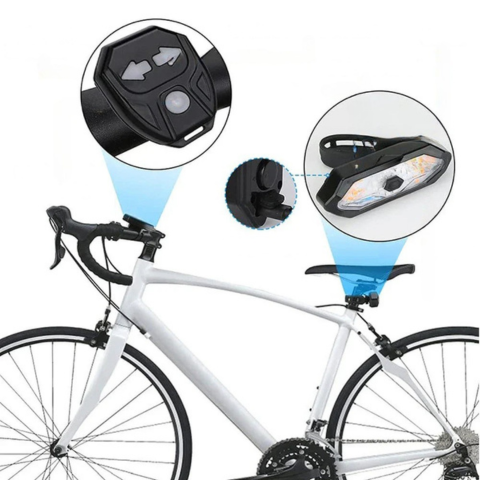 Blinkendes Fahrradlicht – Wiederaufladbar und Fernbedienung 