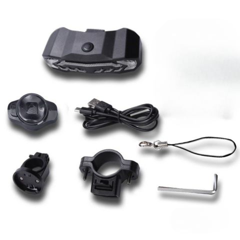 Multifunkčné zadné svetlo na bicykel - smerové svetlo, brzda a alarm