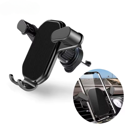 Suport Telefon Mașină – Fixare Grilă de Ventilație Ultra Stabilă 