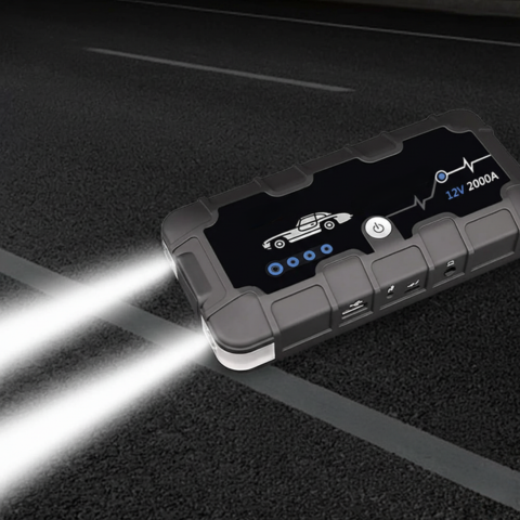 Batteristarter 12V 2000A — Hurtiglading & Multi-bruk 