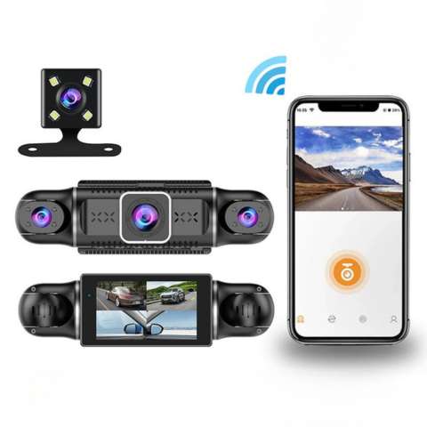 4 Channel Dashcam - Integrated Wifi & GPS
