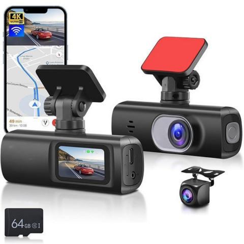Dashcam Doppelobjektiv – Vollständige Überwachung und WiFi-Verbindung 