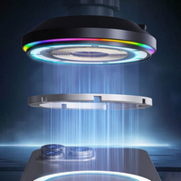 Soporte de teléfono para coche – Carga inalámbrica y luz LED 