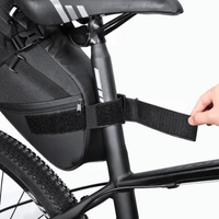 Bolsa de sillín de bicicleta de gran capacidad — impermeable y reflectante 