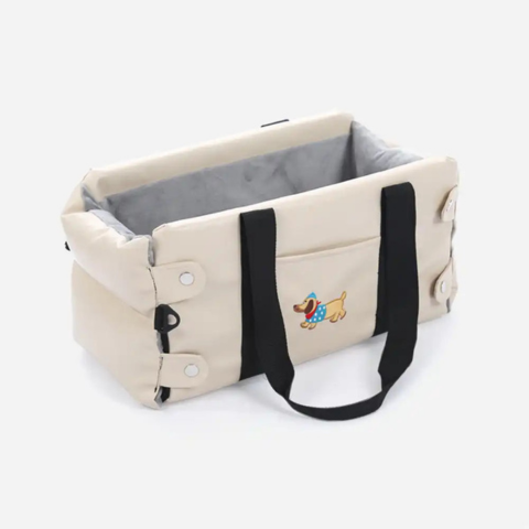 Cesta de Auto para Perro Pequeño — Seguridad y Confort en el Coche 