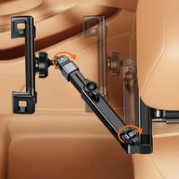 תמיכה בטלפון ובטאבלט לרכב – התקנה מתכווננת למושב ראש 