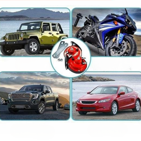 Universele Claxon Systeem – Voor Motor, Auto Of Vrachtwagen 