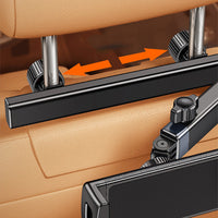 תמיכה בטלפון ובטאבלט לרכב – התקנה מתכווננת למושב ראש 